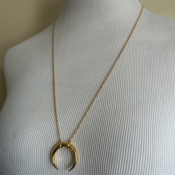 Gorjana Cayne Crescent Pendant Necklace - Picture 3 of 8